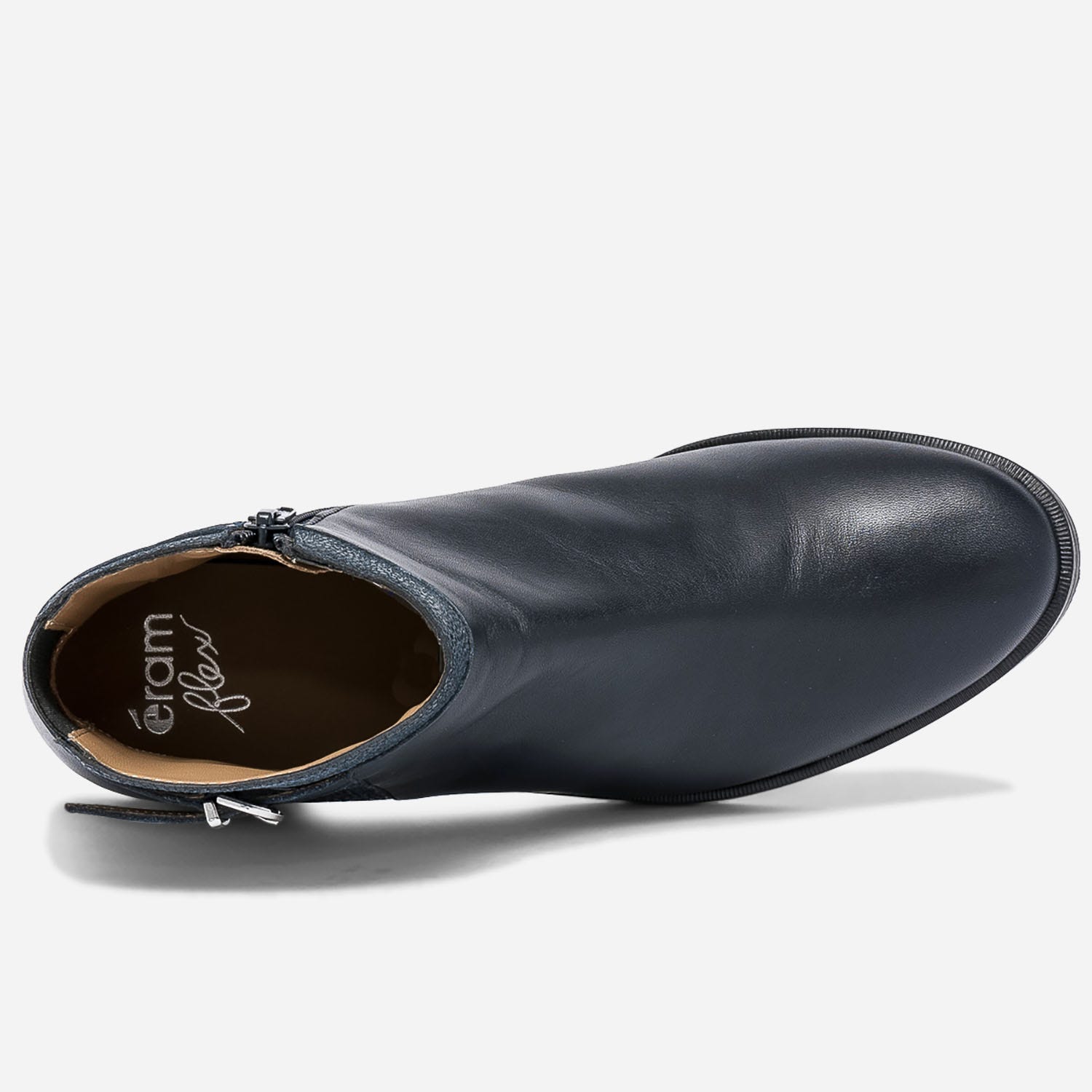 Boots ERAM FLEX bleue en cuir avec effet galuchat