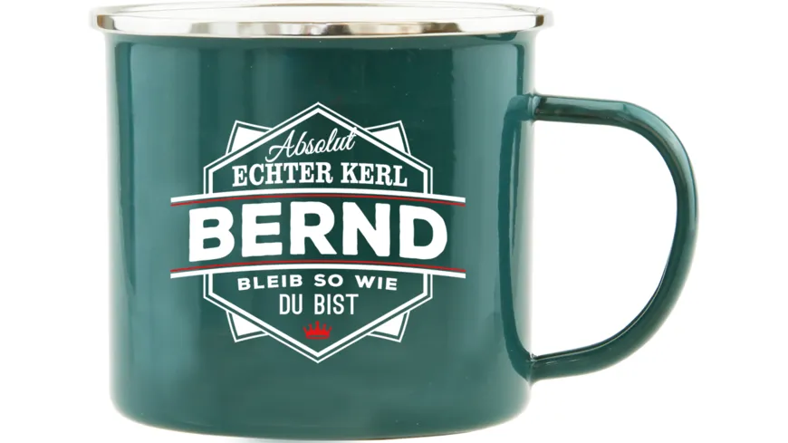 H&H Echter Kerl Emaille-Becher Bernd