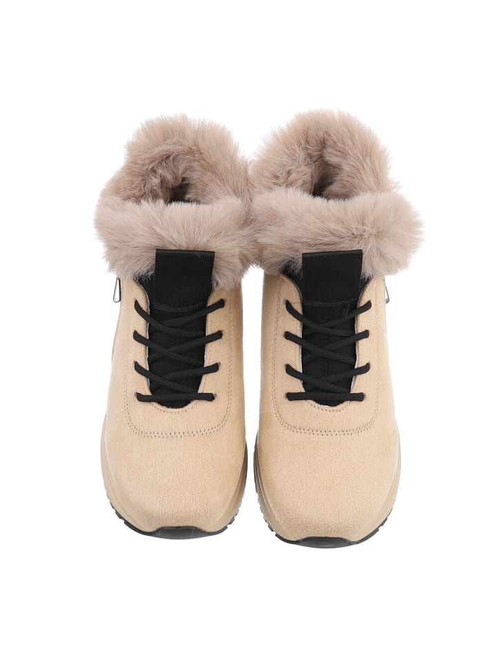 Ital-Design Stiefelette in Hellbraun günstig kaufen