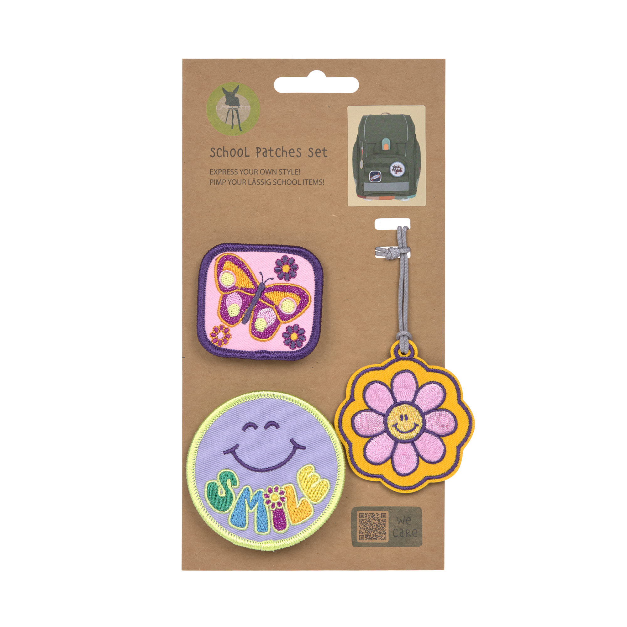 Anhänger & Patches - Schul Set Unique, Blumen