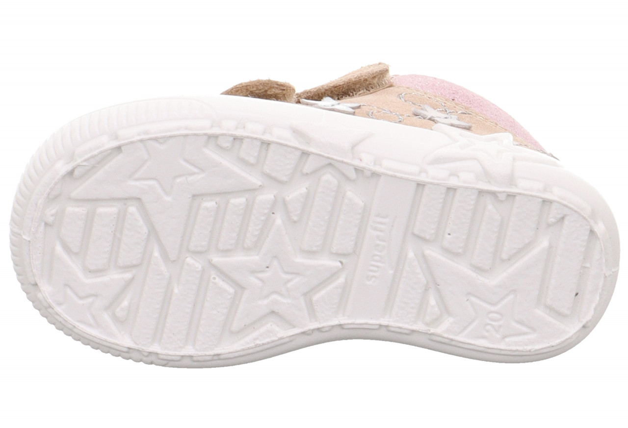 STARLIGHT - Beige/RosaSneaker low mit Klettverschluss