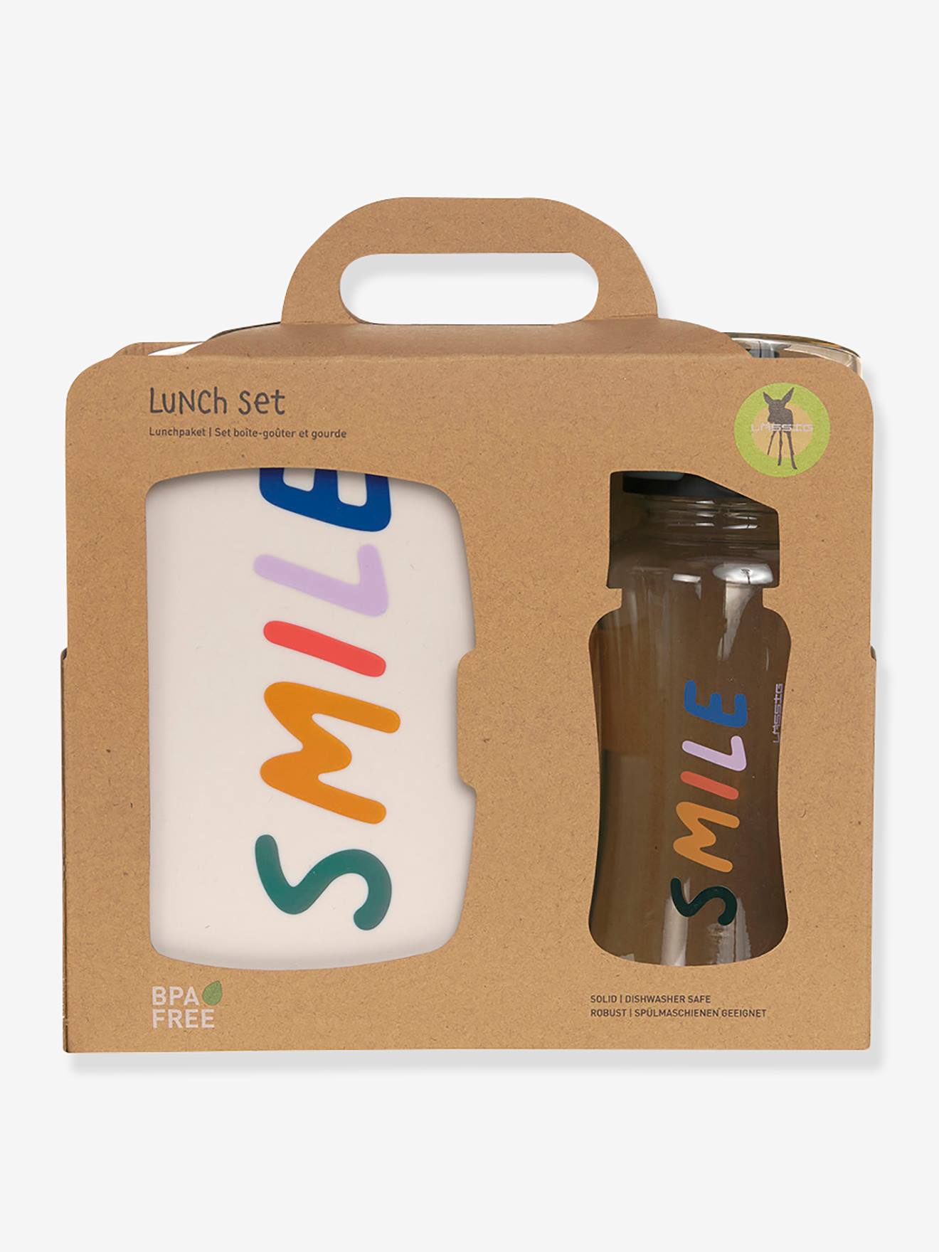 Lässig Kinder-Set: Brotdose & Trinkflasche ABOUT FRIENDS LÄSSIG - salbeigrün