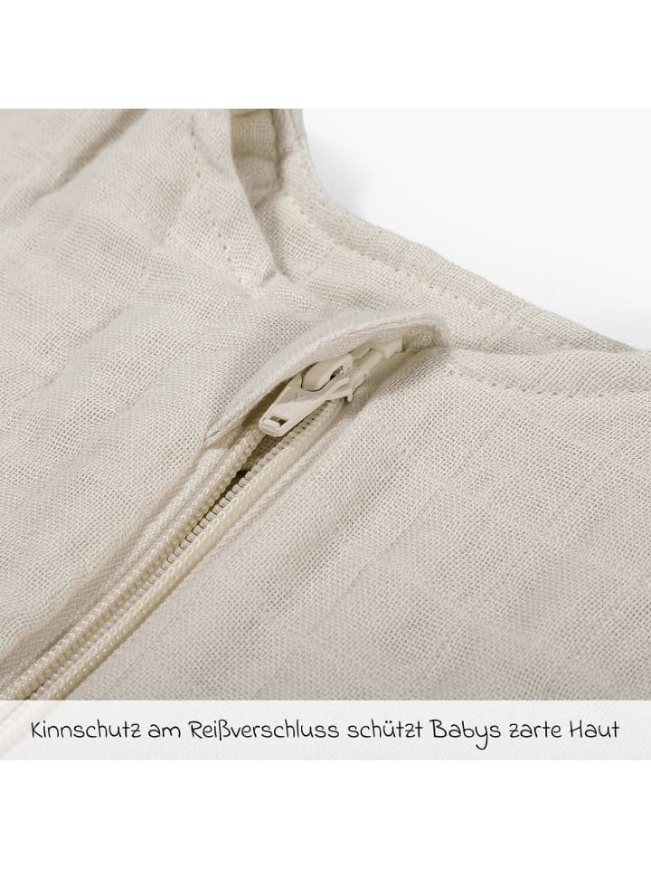 Makian Musselin-Schlafsack - Beige - Gr. 60 cm in beige günstig kaufen