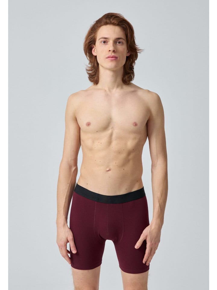 SNOCKS Lange Boxershorts 6 Stück in Mix (Rot/Olive/Blau) günstig kaufen