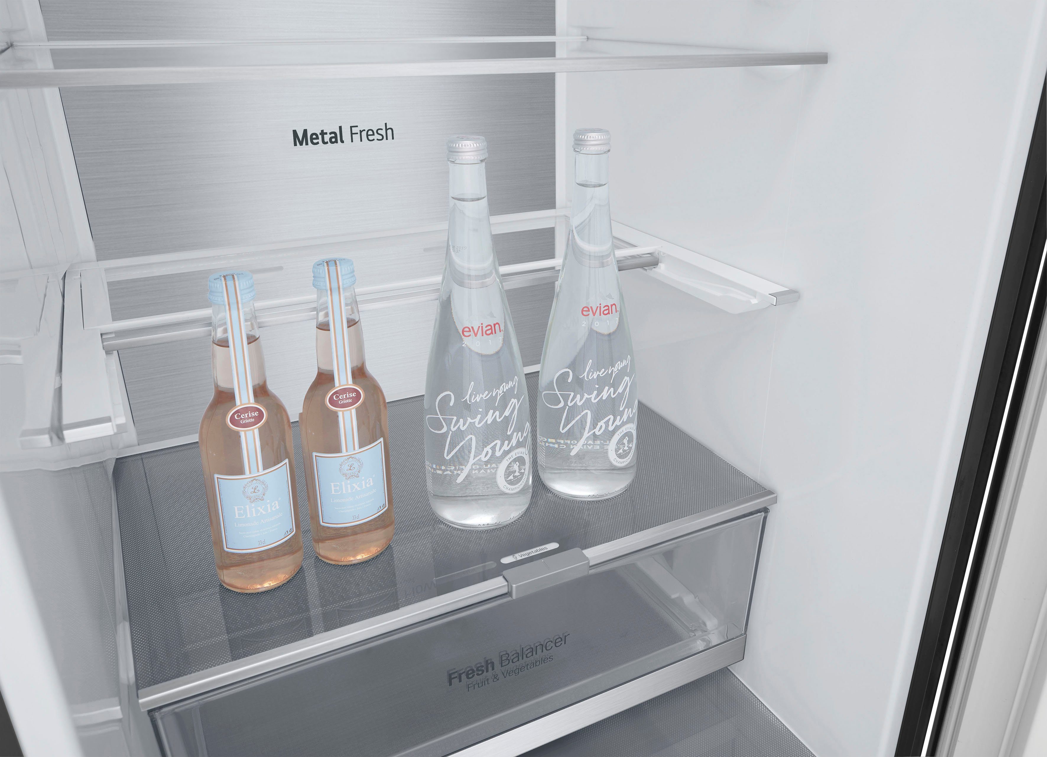 LG Kühl-/Gefrierkombination GBB92MCB1P, 203 cm hoch, 59,5 cm breit, nur 99kWh Jahresverbrauch
