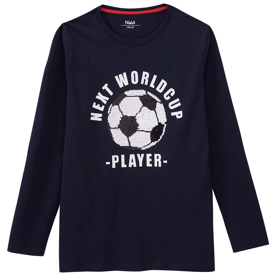 Jungen Langarmshirt mit Wendepailletten