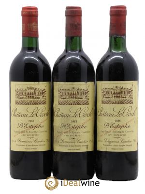 Château le Crock Cru Bourgeois  1988 - Lot de 3 Bouteilles