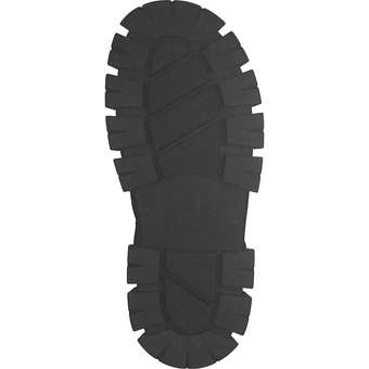 Mjus Esagerata Plateau Sandale in schwarz