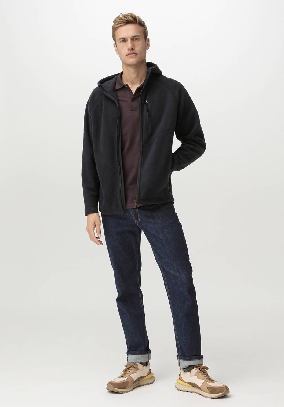 Softfleece-Jacke aus reiner Bio-Baumwolle