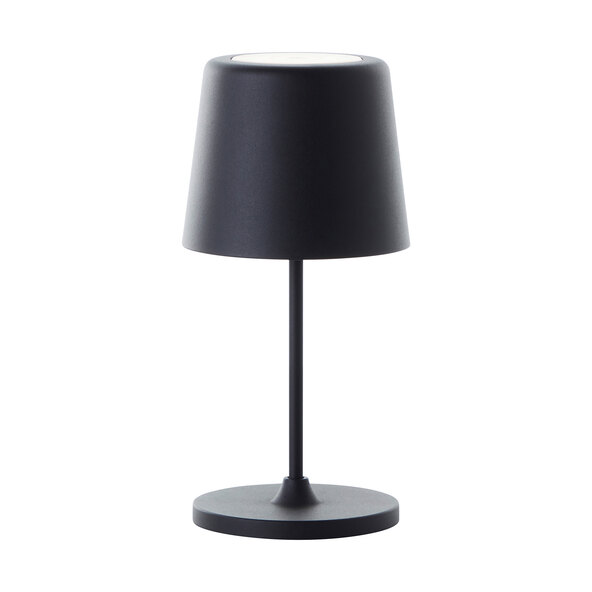 LED-Akku-Tischleuchte Kaami, schwarz-matt