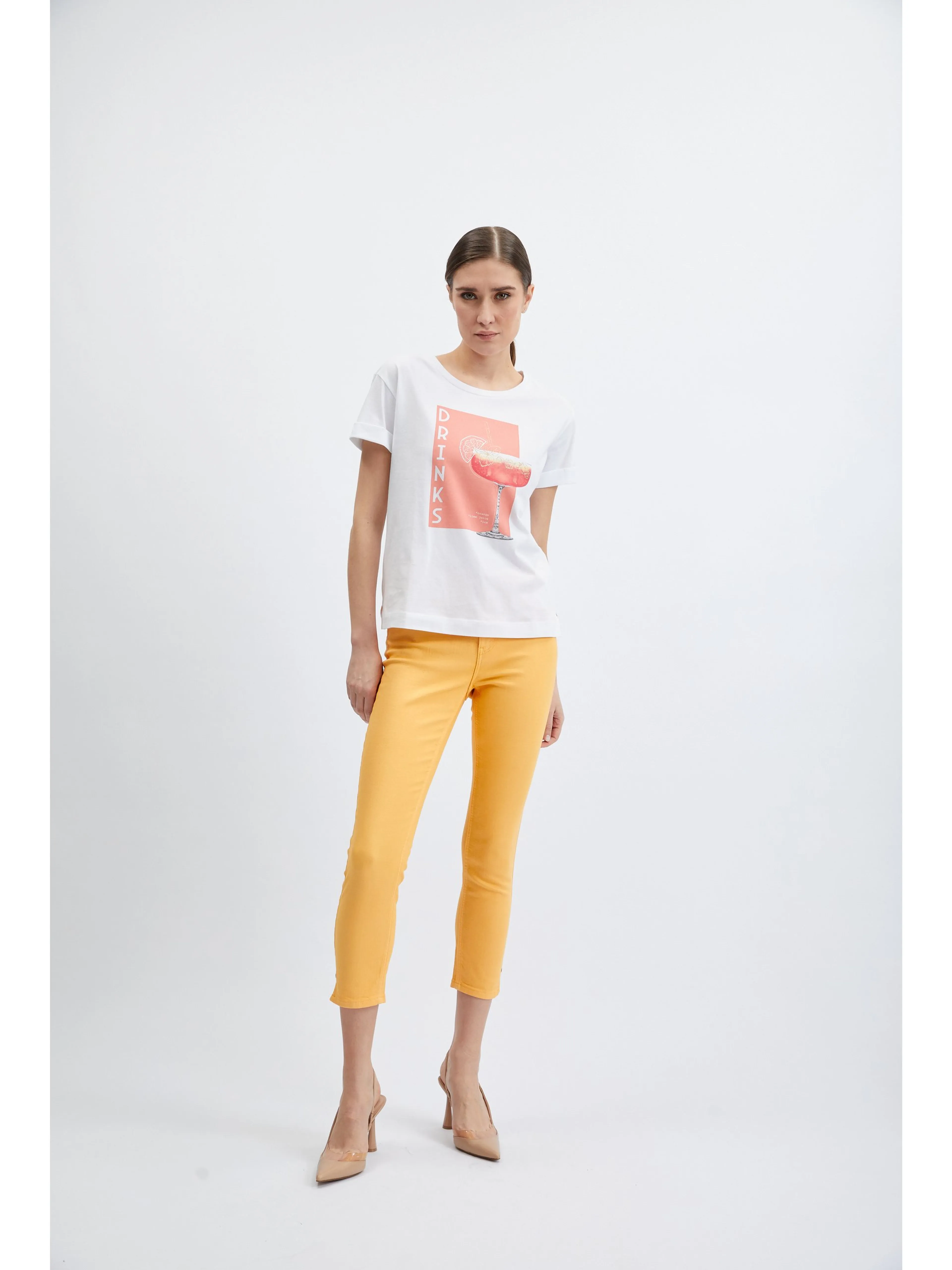 Weißes ORSAY Damen-T-Shirt