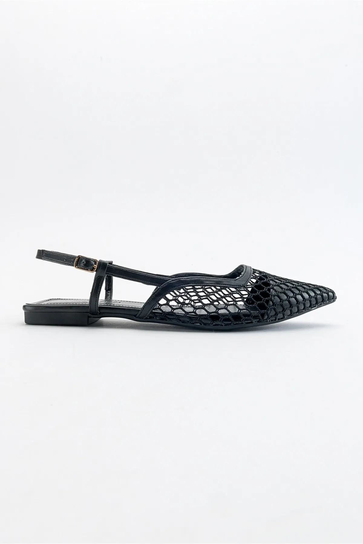 LuviShoes  Brace Black Skin Damensandalen