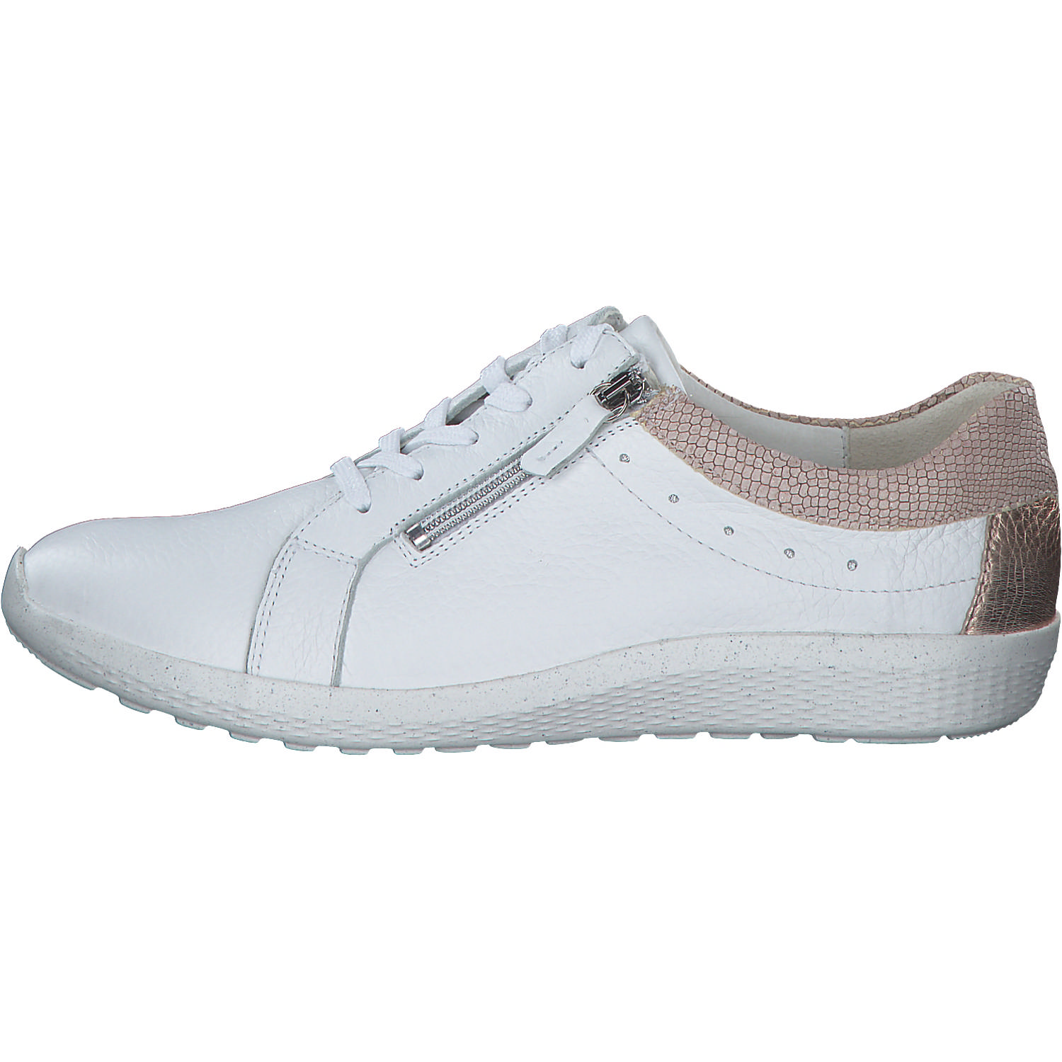 Waldläufer Ira 634002, Schnürschuhe, Damen, WEISS SKIN ROSÈGOLD