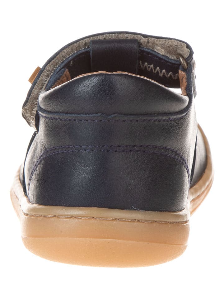 El Naturalista Leder-Ballerinas in Dunkelblau günstig kaufen