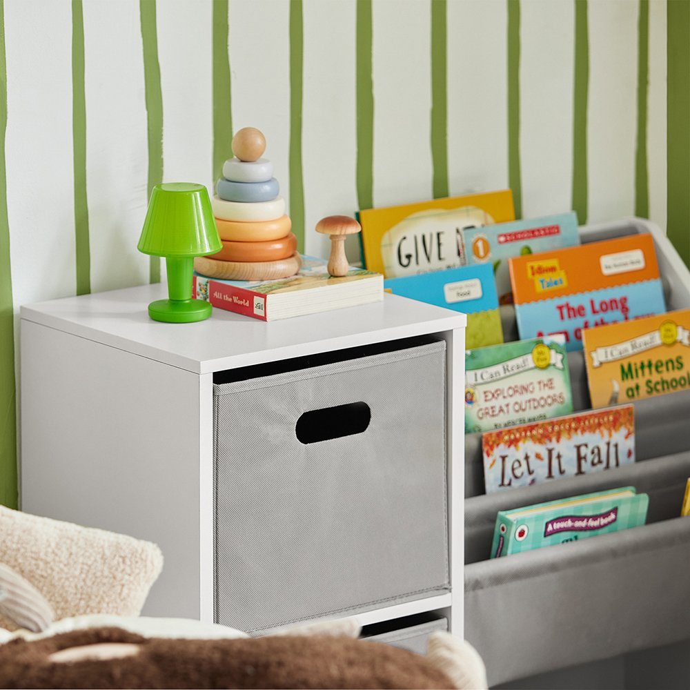 SoBuy Bücherregal KMB76, Kinderregal mit Boxen Aufbewahrungsregal Spielzeugregal Kinderzimmer