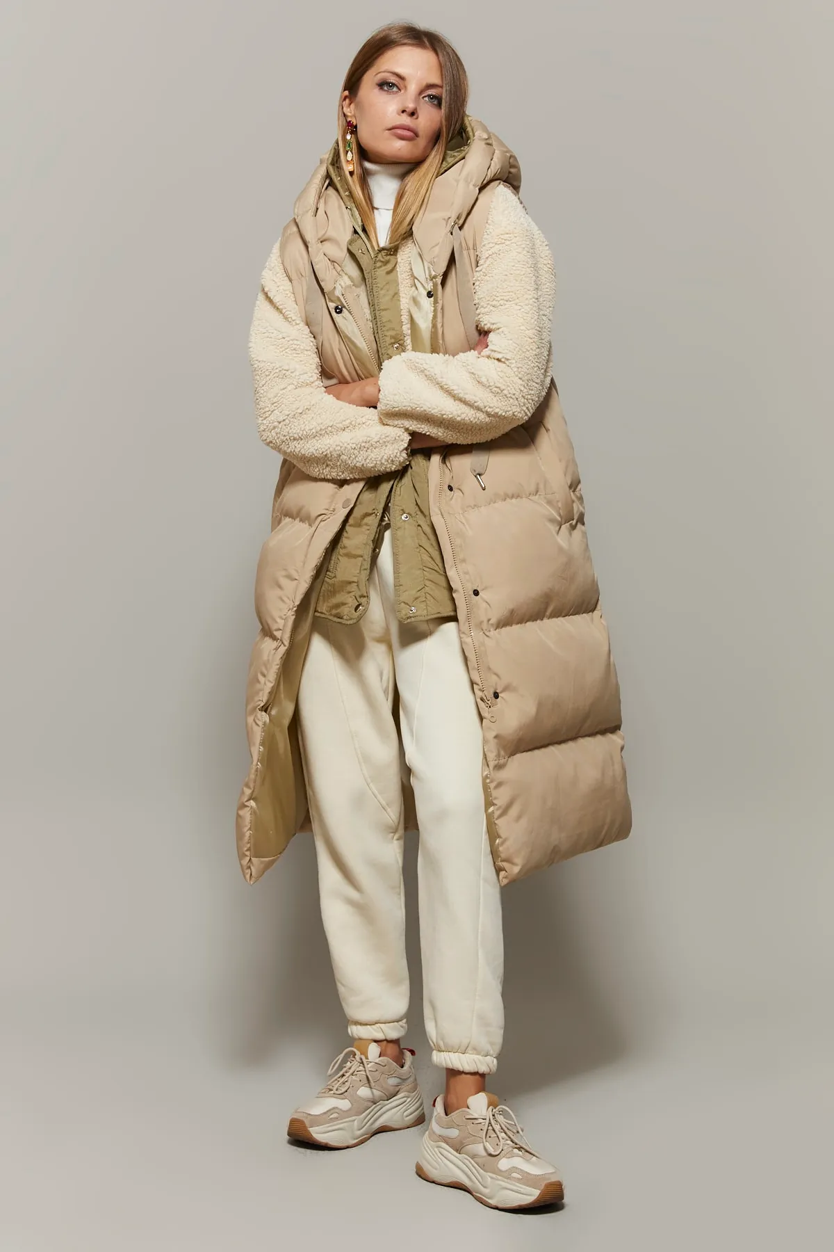 Cool & Sexy  Weste - Beige - Puffer