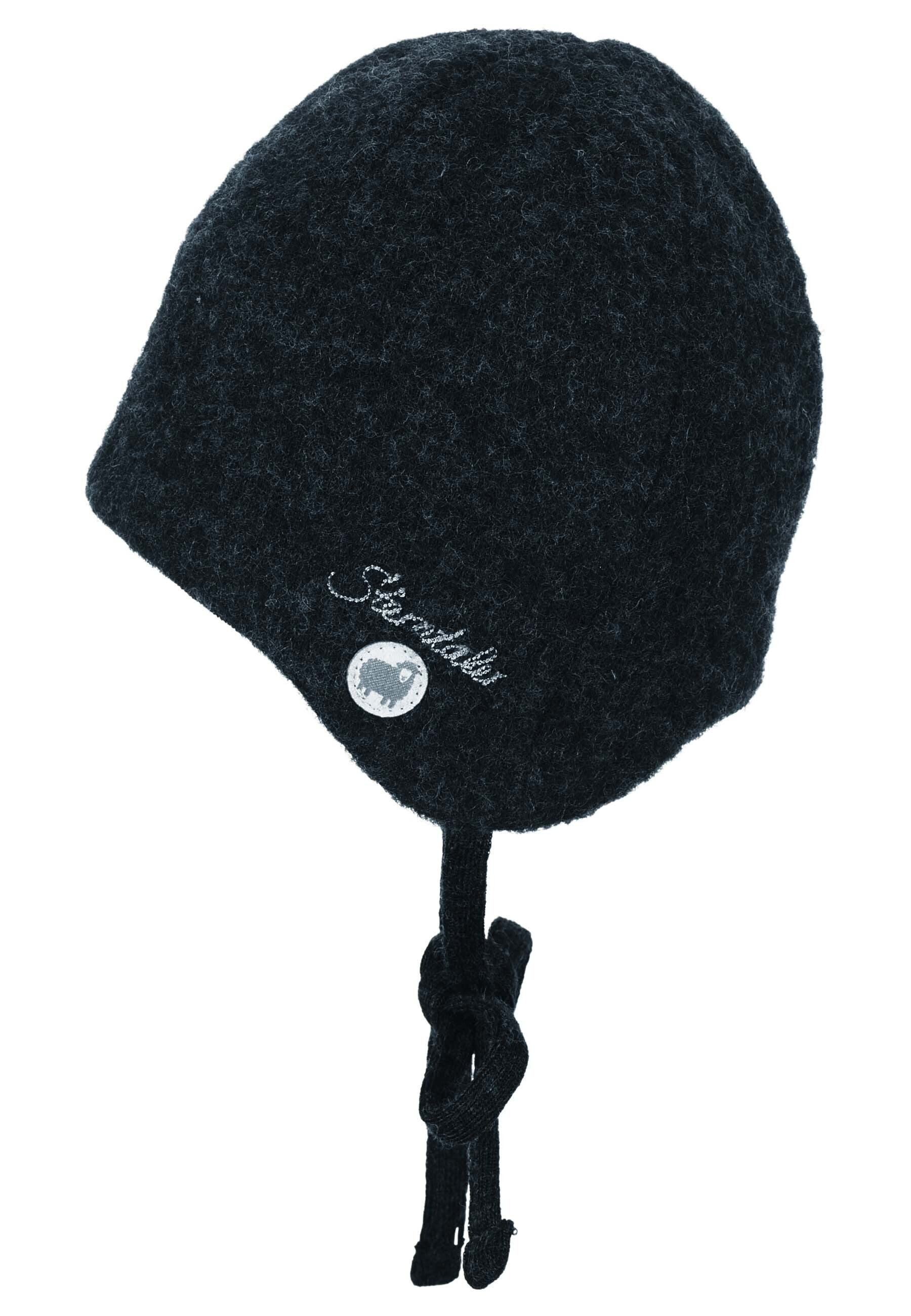 Mütze aus Wolle (Merino) mit Bindeband in 5 Farben