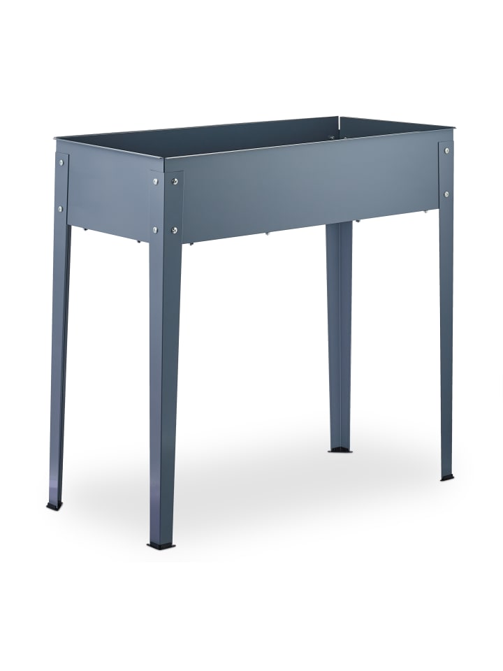 relaxdays Hochbeet in Grau - (B)86 x (H)80 x (T)40,5 cm günstig kaufen onesize