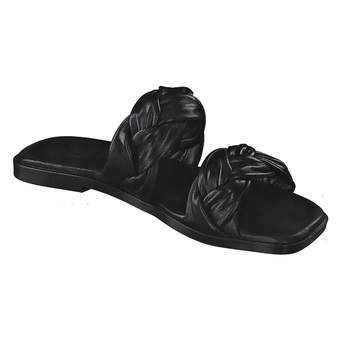 PX Pantolette in schwarz