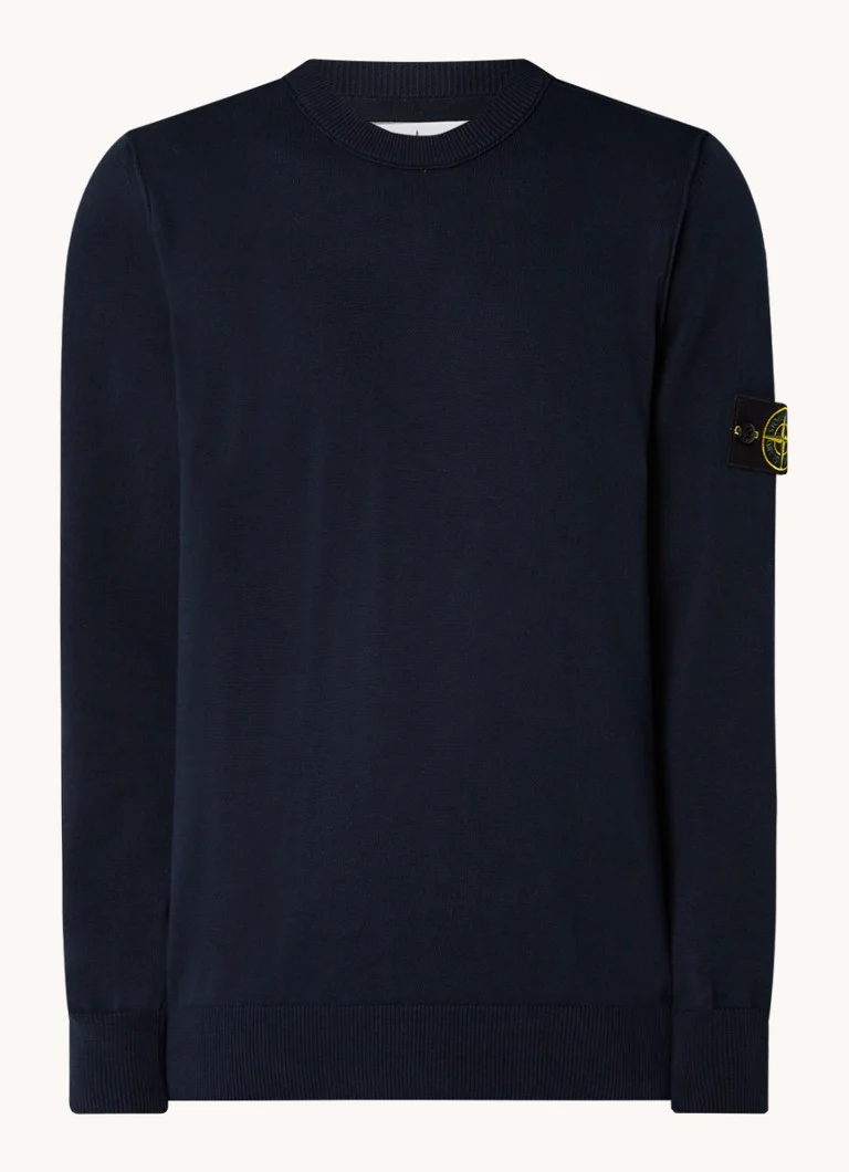 Stone Island 540B2 Fine-knit sweater with logo