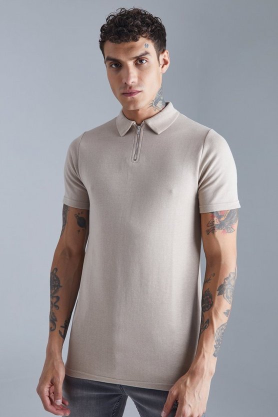 Slim-Fit Jacquard Poloshirt
