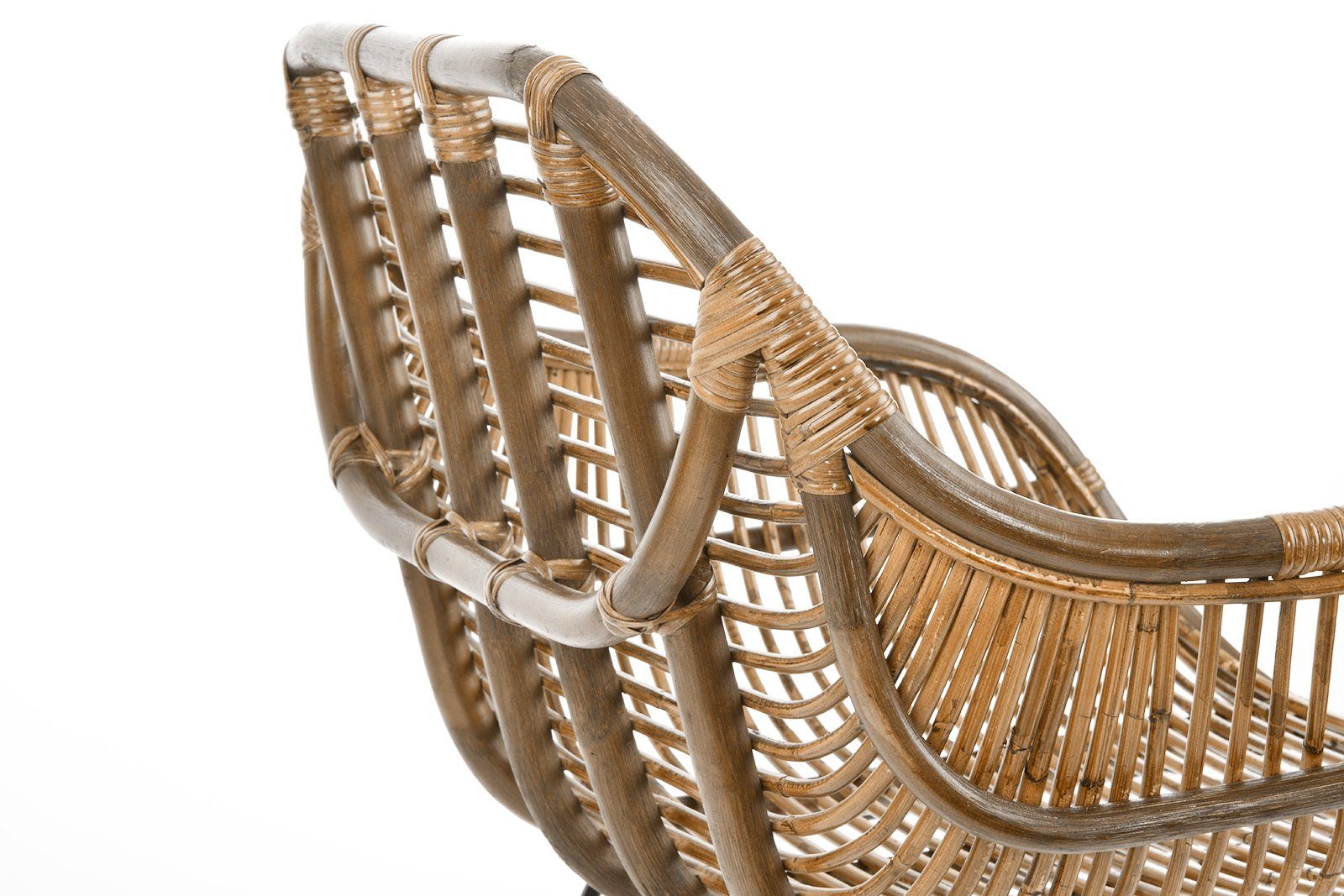animal-design Rattanstuhl, Rattanstuhl Korbstuhl VENUS stabil aus Rattan in braun / natur - Handarbeit