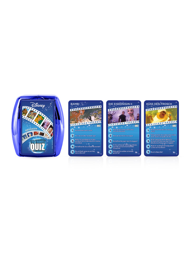 Winning Moves Top Trumps Quiz - Disney (Neuauflage im Metallic Case) in blau günstig kaufen onesize