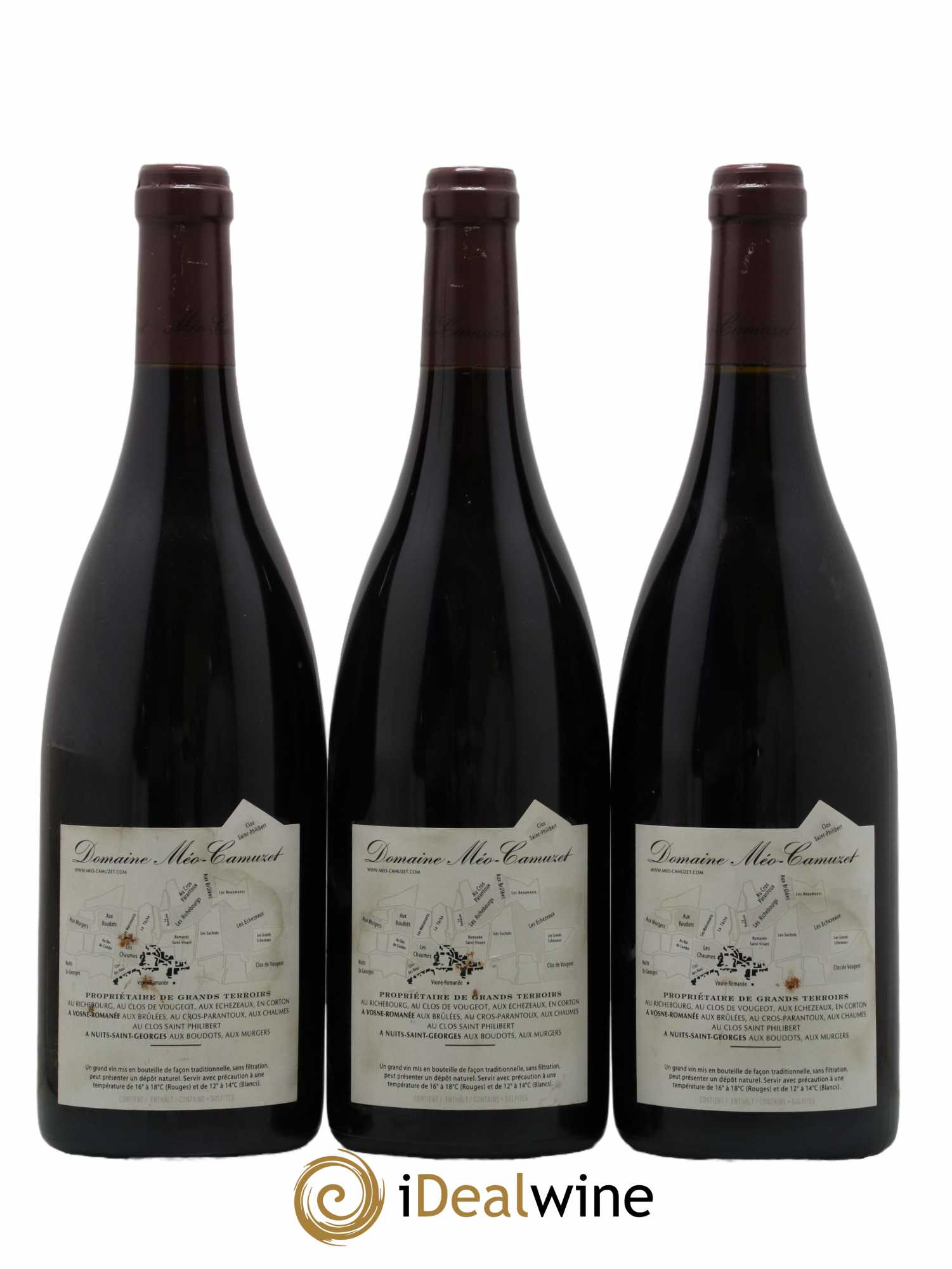 Vosne-Romanée 1er Cru Les Chaumes Méo-Camuzet (Domaine)  2007 - Lot de 3 Bouteilles