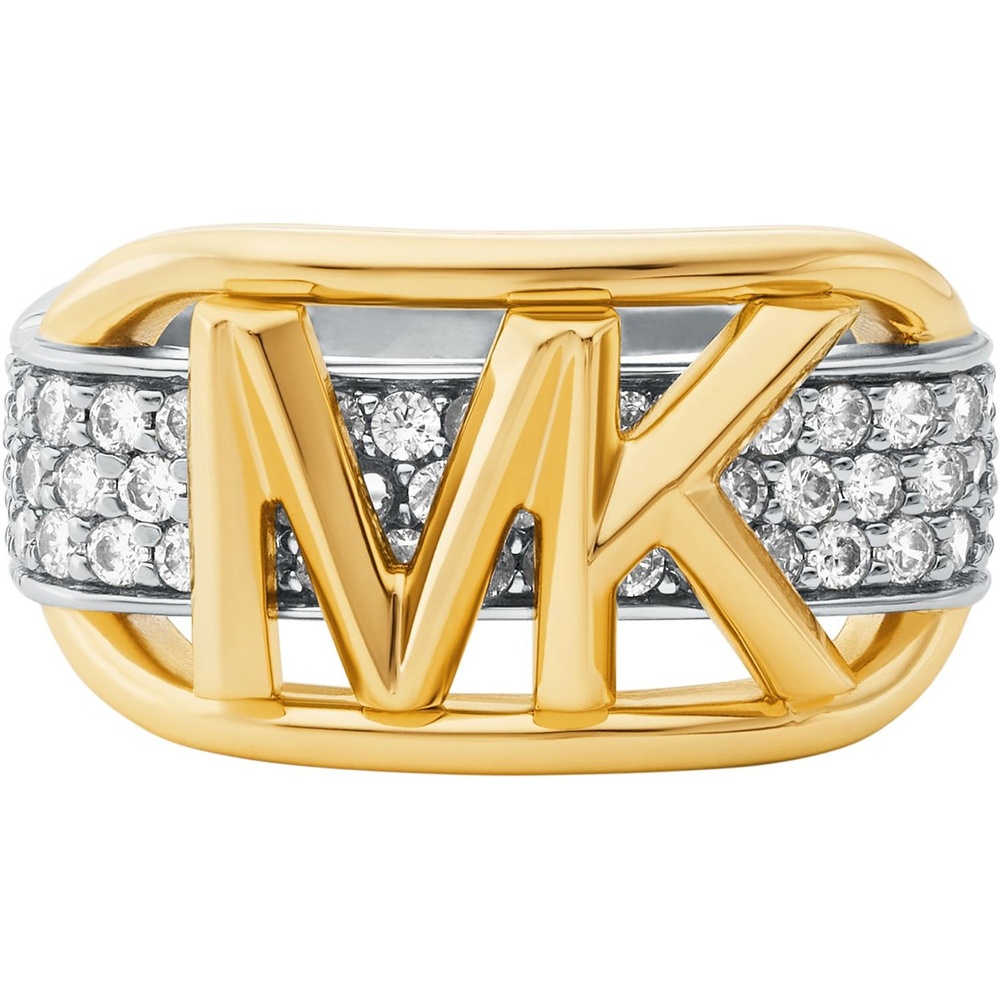 Michael Kors Bague pour femme 925 Argent, 925 Argent bicolore Bague