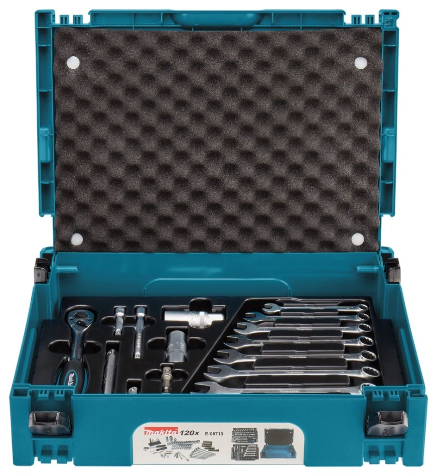 Makita Tarvikkeet E-08713 Käsityökalusarja 120-osainen Mboxissa
