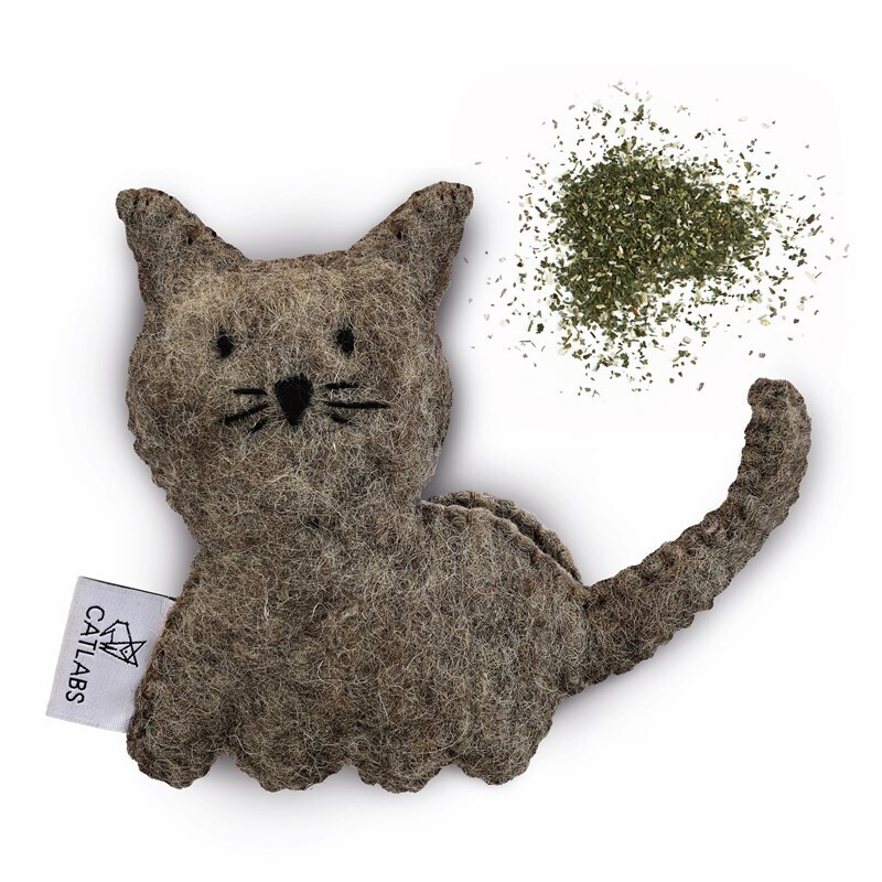 Catlab Baldrian & Catnipspielzeug Catlab S Katzenspielzeug braune Katze mit Katzenminze