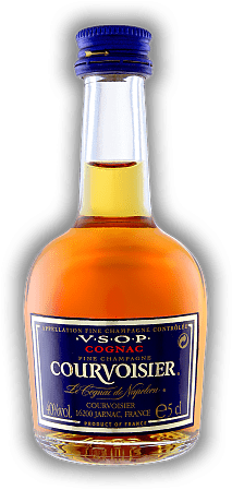 Courvoisier VSOP 0,05 Liter Courvoisier VSOP 0,05 Liter Ein Cognac mit dem unverkennbaren Geschmack. 0,05	 Liter - Vol 40%