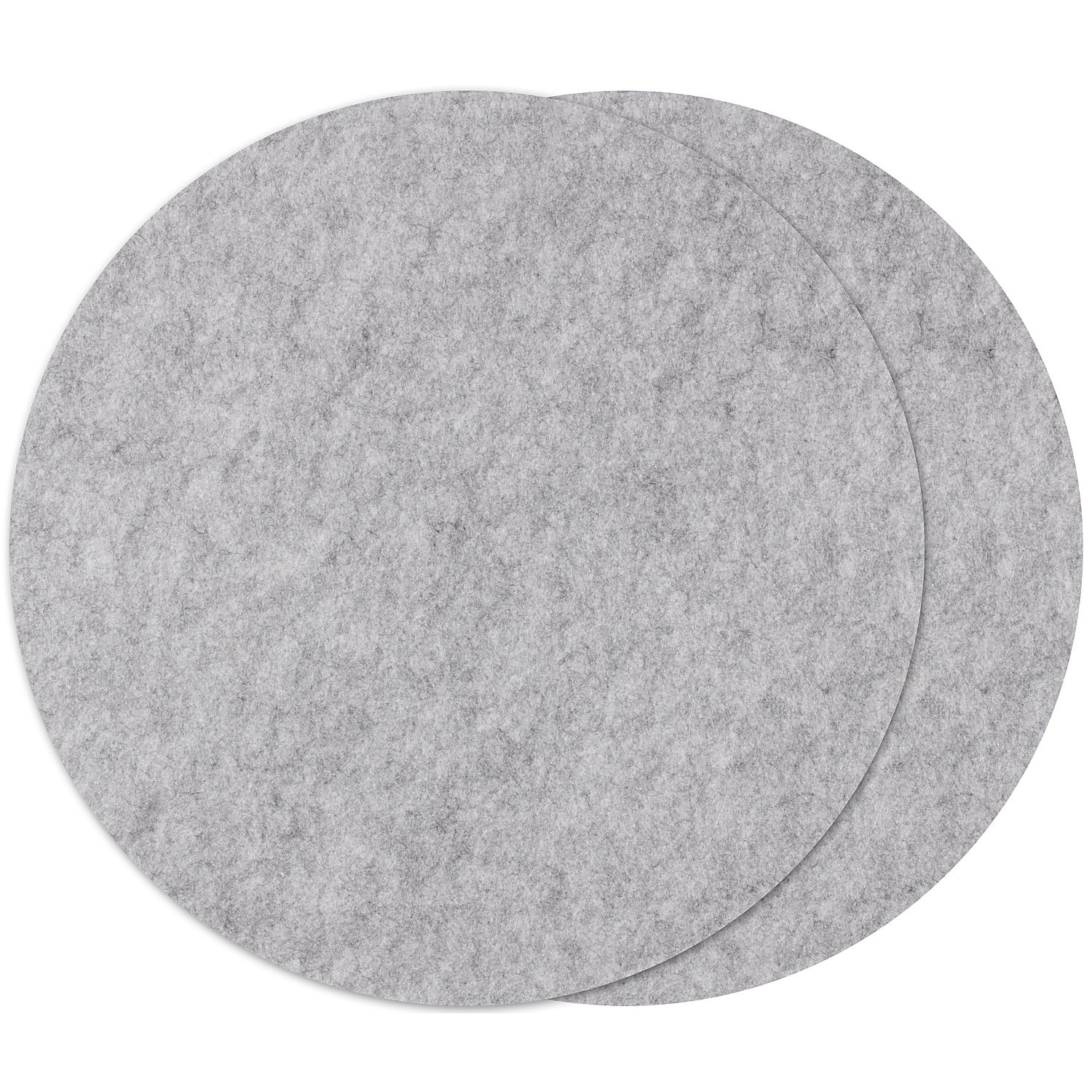 Filz-Tischset, grau, 40 cm Ø, 2 Stück