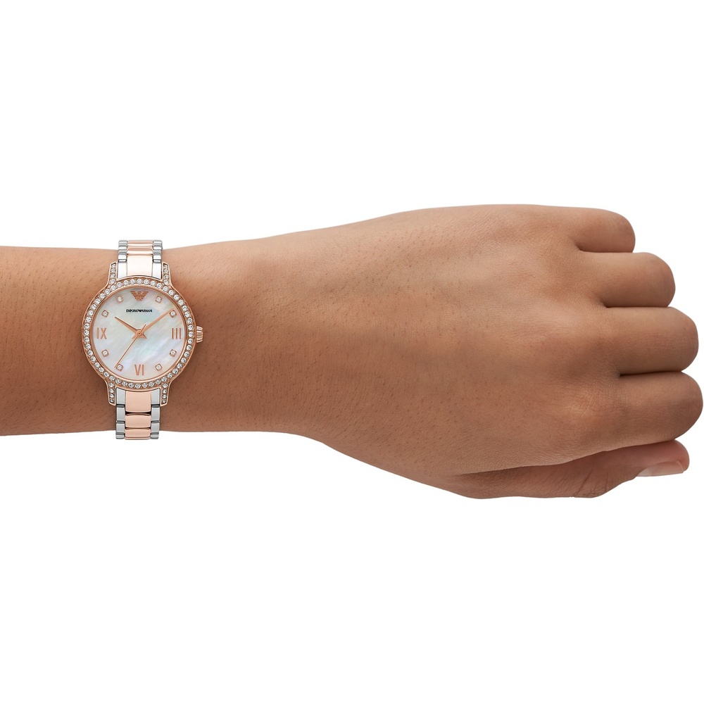 Emporio Armani Montre pour femme Acier inoxydable Montre