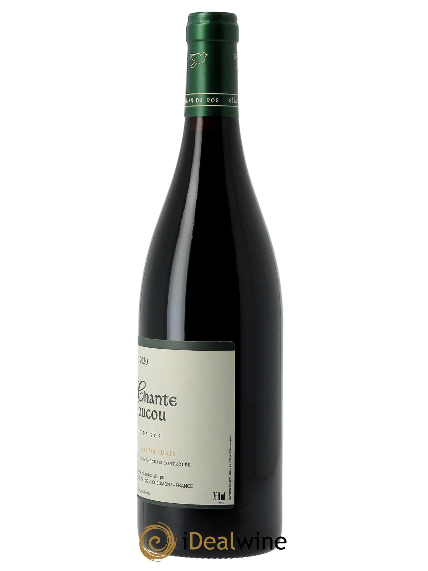 Côtes du Marmandais Chante Coucou Elian Da Ros (Domaine)  2020 - Lot de 1 Bouteille