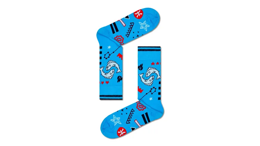 Happy Socks Unisex Socken Pisces yellow