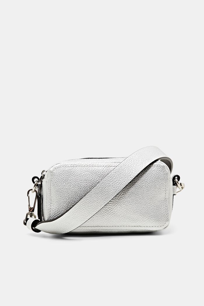 Kleine Schultertasche in Lederoptik