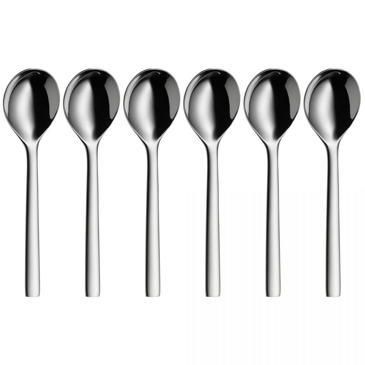 WMF 6-tlg Suppentassenlöffel-Set Nuova