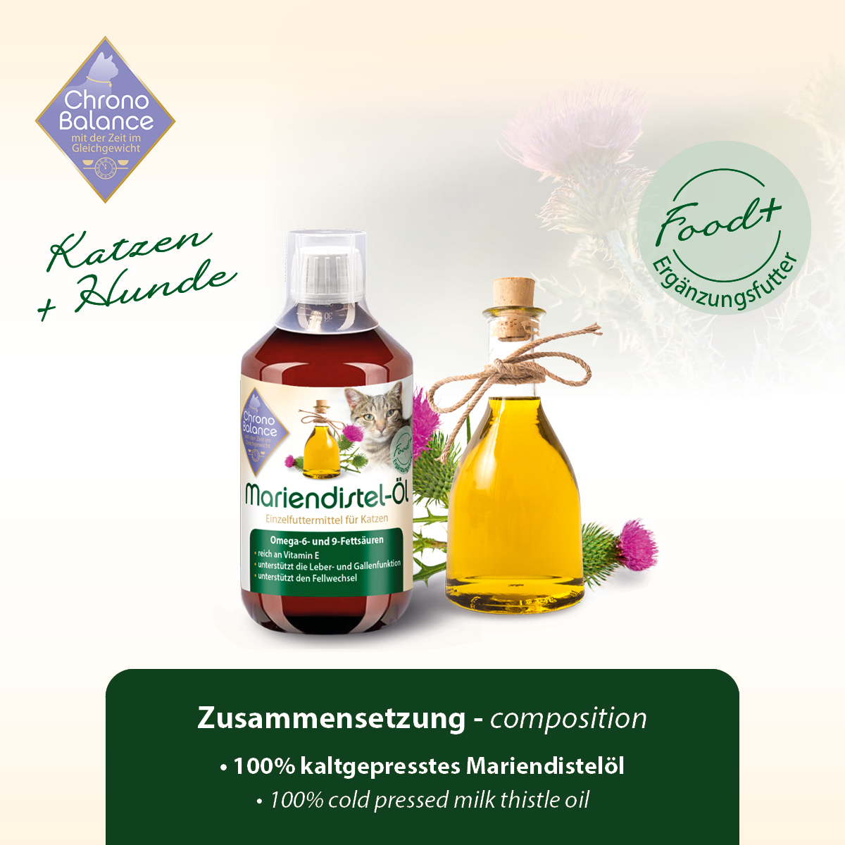 ChronoBalance Ergänzungsfutter & Aufzucht ChronoBalance Mariendistelöl 500 ml