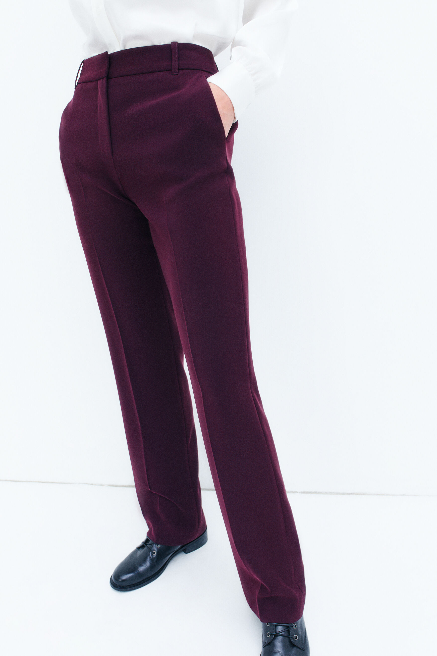 pantalon clement bordeaux femme