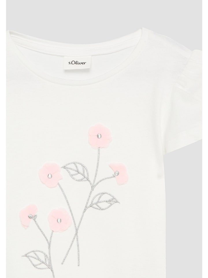 s.Oliver T-Shirt kurzarm in Weiß günstig kaufen