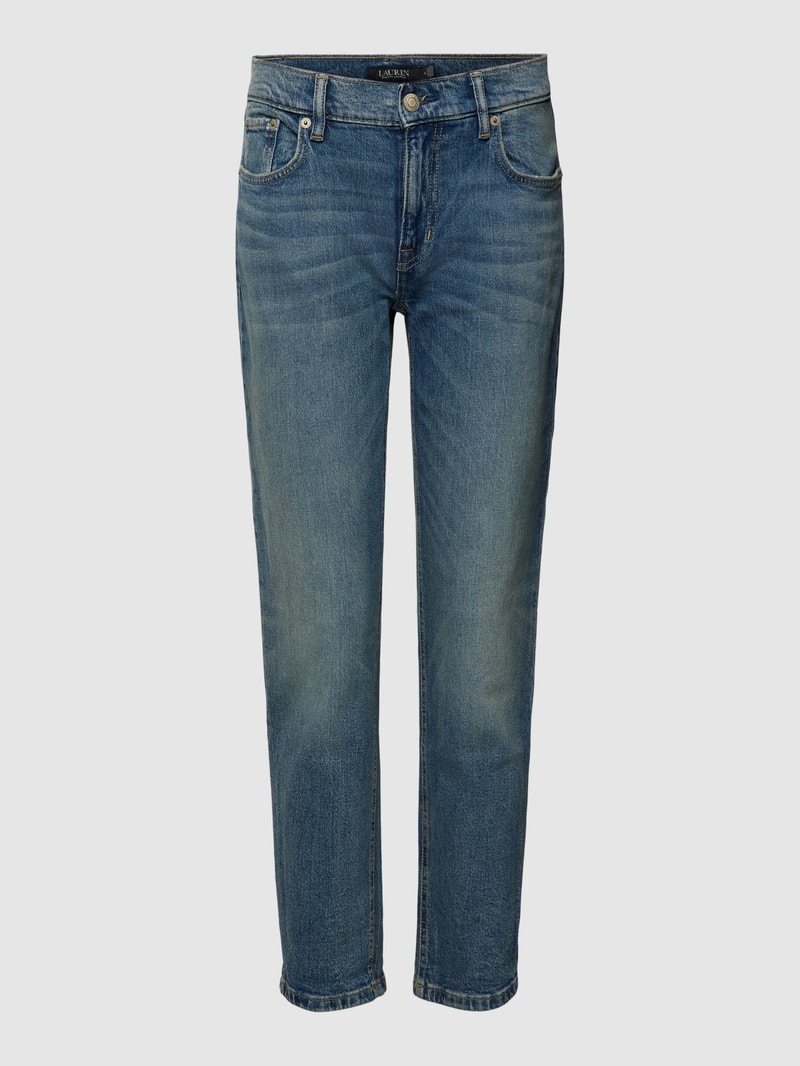 Relaxed Fit Jeans mit Reißverschluss in jeans
