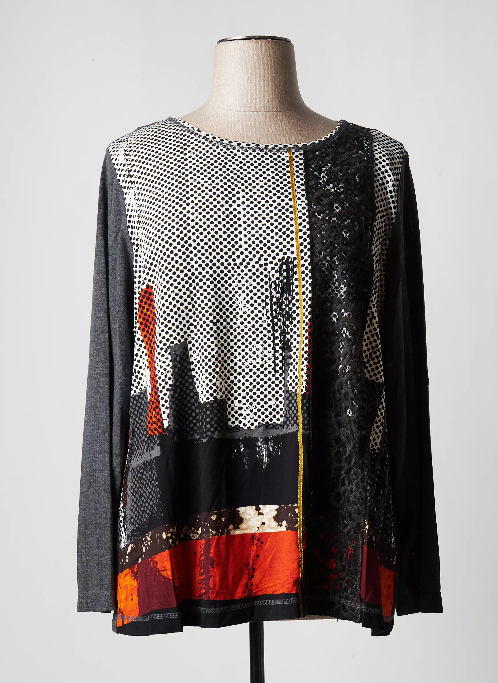 Alain Weiz Tops Femme couleur gris