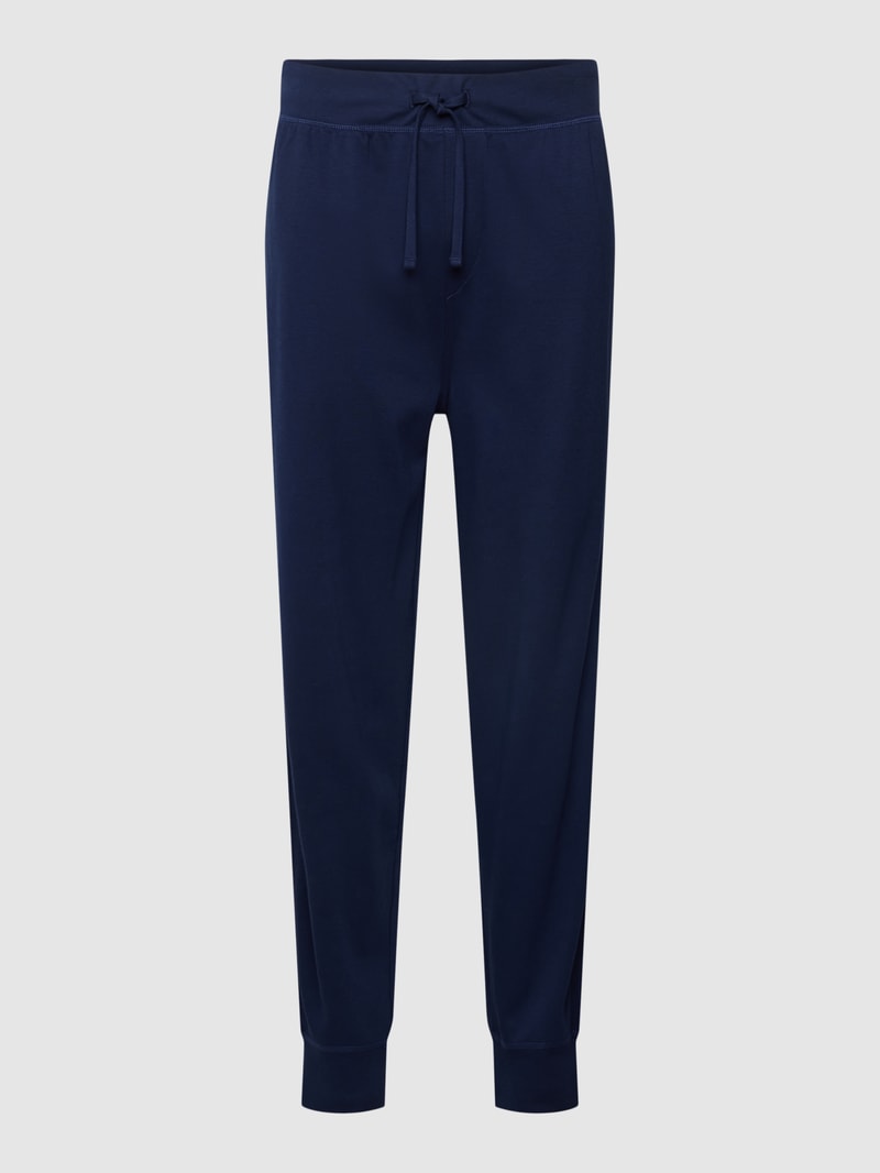 Sweatpants mit elastischem Bund in marineblau