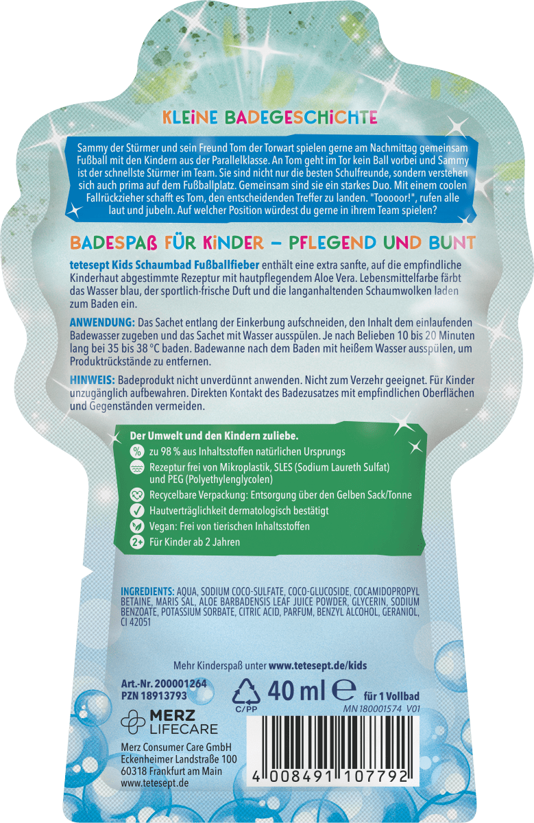 Schaumbad Fußballfieber, 40 ml