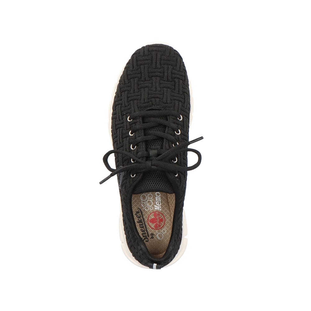 Rieker Damen Sneaker Low tiefschwarz