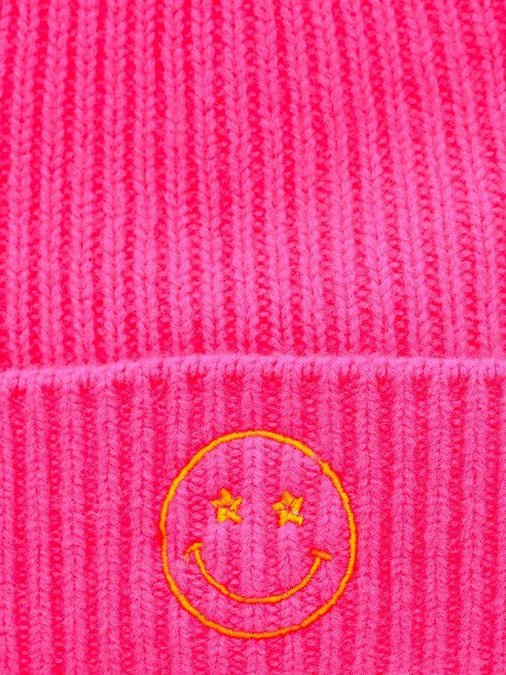 Zwillingsherz Kaschmir-Beanie in Pink günstig kaufen onesize