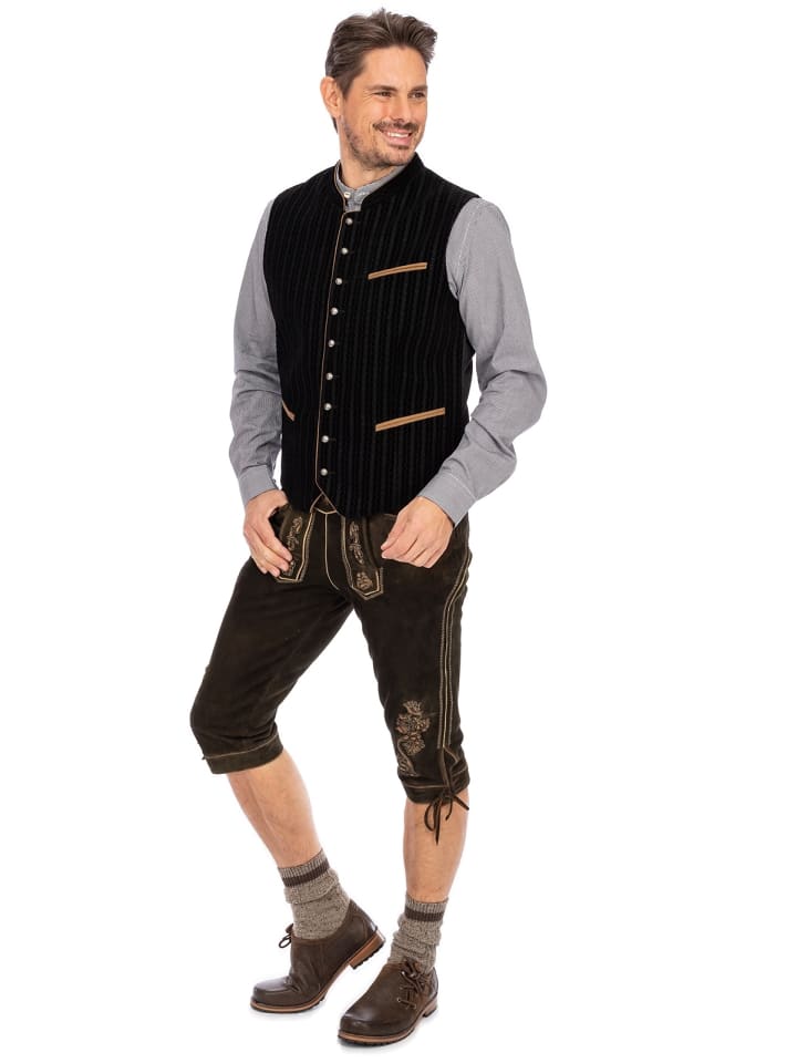 MADDOX Samtweste EDGAR in schwarz günstig kaufen