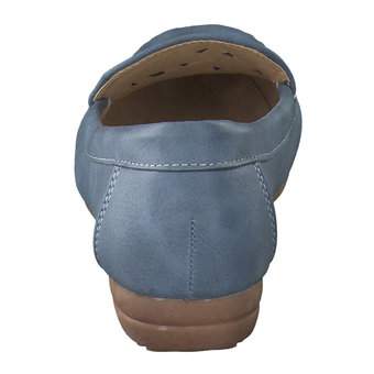 smiling for feet Mokassin in blau
