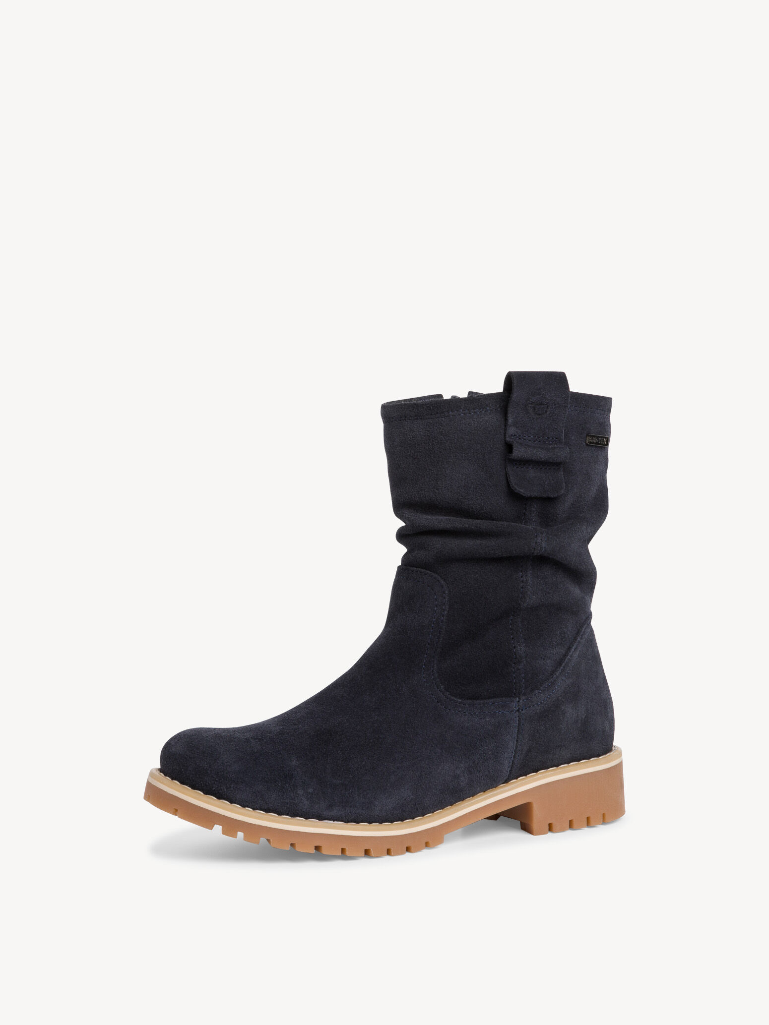 Bottine en cuir - bleu doublure chaude